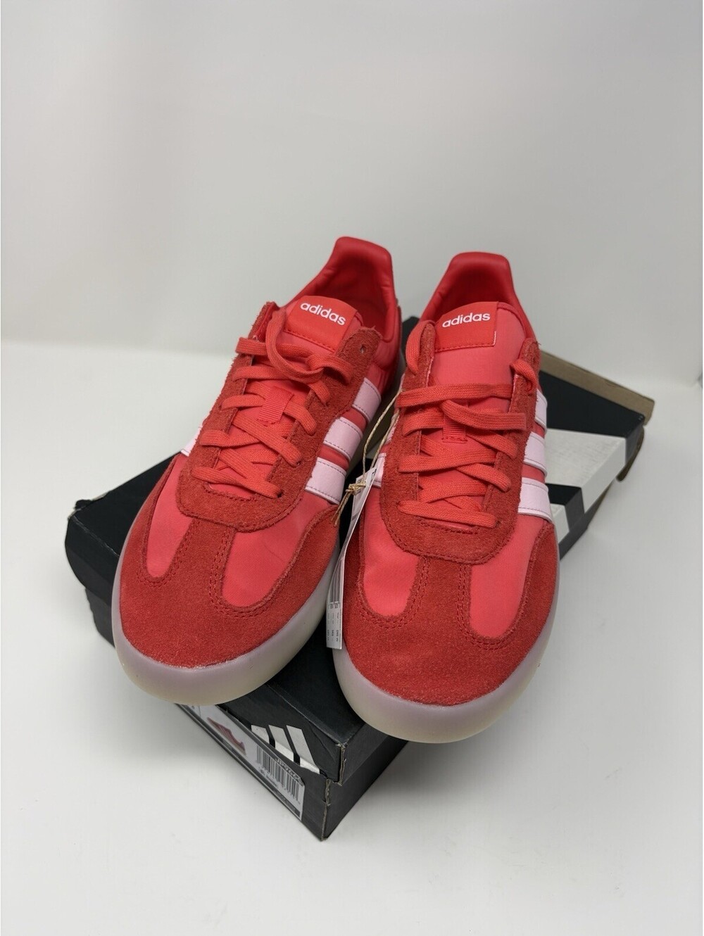 Adidas Barreda Decode JP9669 Pure Ruby Pink Samba Womens 9.5 Mens 8 NWT